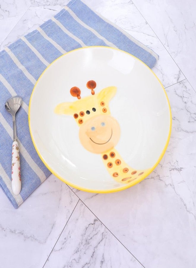 MERRYHAPY Giraffe Ceramic Baby Plate Cute Kids Porcelain Tableware for Toddlers Feeding Fun Mealtime Dish Easy Clean - Image 5